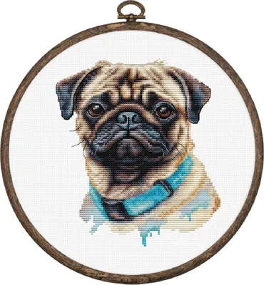 Productafbeelding van Luca-S borduurset kruissteek met contactcirkel "Carlino", 13x15 cm
