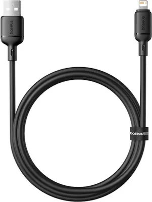 Obrázok produktu pre Rýchlonabíjací kábel Baseus Silky USB/Lightning 1m 2,4A čierny