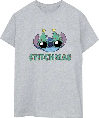 Produktbild von Disney - "Stitchmas" T-Shirt für Damen BI30656 (3XL) (Grau)