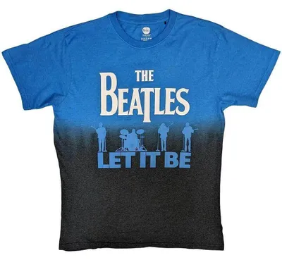 Imagen del producto de The Beatles, "Let It Be", camiseta azul, colección "Wash"