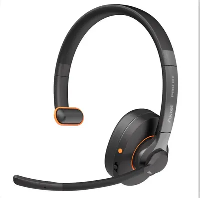 Produktbild von Axtel Pro BT duo, Kabellos, Büro/Callcenter, Kopfhörer, Schwarz, Orange