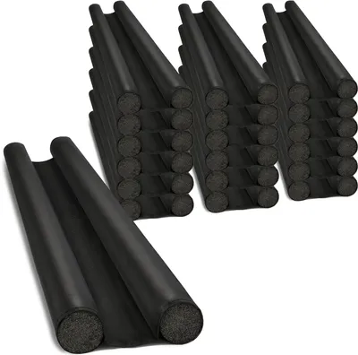 Produktbild von com-four® 18x Zugluftstopper, Türbodendichtung, Türunterdichtung Doppeldichtung