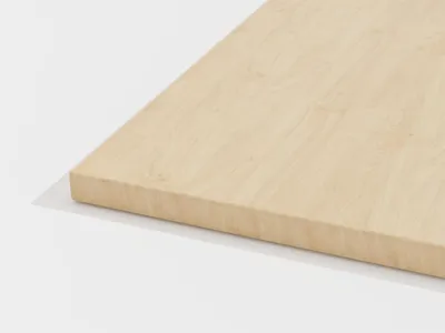 Productafbeelding van Tafelblad, (hoogte x breedte x dikte) 25 x 1200 x 600 mm, esdoorn