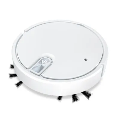 Imagen del producto de Robot de limpieza con pulverizador, máquina de limpieza 3 en 1, color blanco