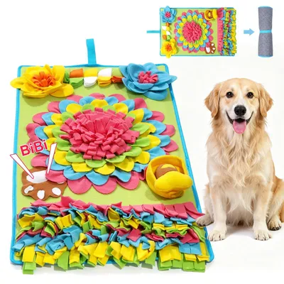 Productafbeelding van Snuffelmat voor Honden - Wasbare Voermat en Trainingsmat 78x48 cm