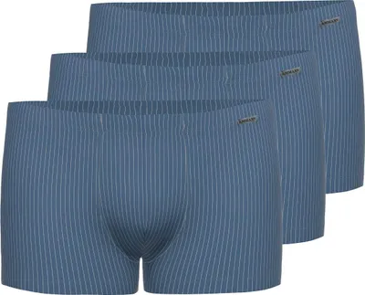 Produktbild von Ammann 3er Pack Smart & Stripes Retro Short / Pant Klassische Schnittform, Angenehm auf der Haut, In feiner Streifen-Optik dunkelblau