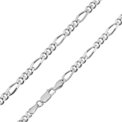 trendor 85925 Halskette für Herren 925 Sterlingsilber Figaro-Kette 1