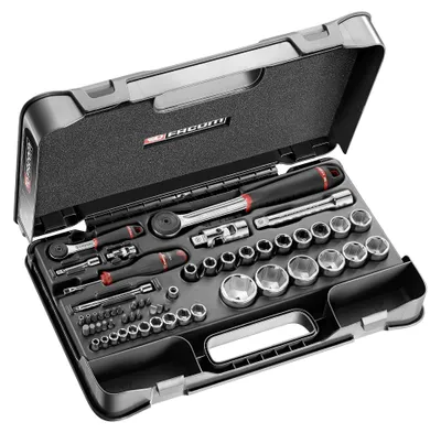 Produktbild von Facom Steckschluessel-Set 1/4Z 1/2Z 55-tlg