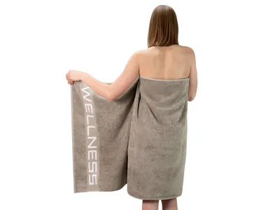 Produktbild von Saunahandtuch 80x200 cm Baumwolle 500 g/ stone