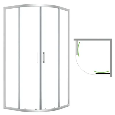 Immagine prodotto di Laveo DESNA box doccia a quarto di cerchio 90x90 cm JKD_096Z
