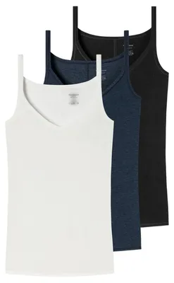 Produktbild von Schiesser 3er Pack Personal Fit Spaghetti Top Atmungsaktiv und temperaturausgleichend, Ohne Seitennähte für mehr Komfort, Elastischer Single Jersey