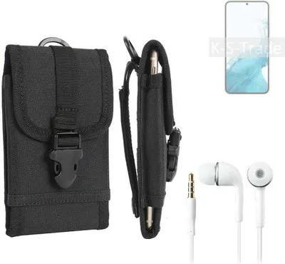 Produktbild von K-S-Trade Holster Schutz Hülle kompatibel mit Samsung Galaxy S22+ Exynos Gürteltasche Handy Hülle Tasche outdoor Seitentasche schwarz 1x +