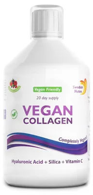 Produktbild von Swedish Nutra Vegan Collagen 10.000 mg Mit Hyaluronsure, Vitaminen und Mineralstoffen