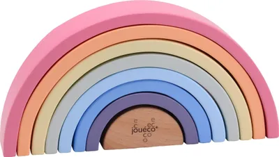 Zdjęcie produktu dla Pastelowa układanka Tęcza 8 el. / Joueco