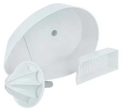Produktbild von vhbw Zitruspresse kompatibel mit KitchenAid Classic, Artisan, Design, Artisan Premium, Heavy Duty Küchenmaschine - Aufsatz für Standmixer, Weiß
