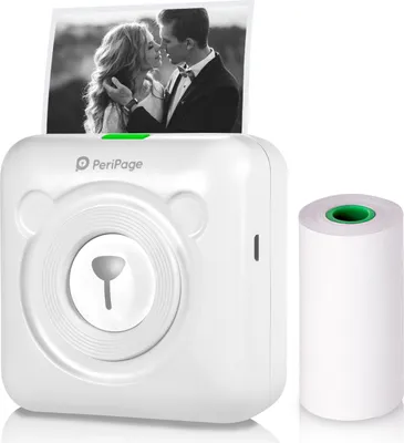 Produktbild von PeriPage A6 Mini vrecková tlačiareň HD 304DPI Tlačiareň s Bluetooth Multifunkčná fototlačiareň Termálna tlačiareň na okamžité fotografie Instax Mobilná tlačiareň nálepiek Kompatibilná s Android iOS Windows