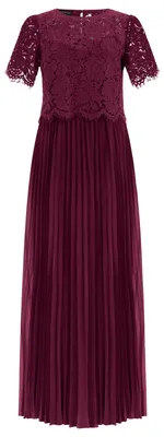 Produktbild von APART Elegantes Maxikleid mit Spitzenoberteil und Plisseerock