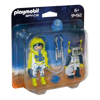 Produktbild von PLAYMOBIL 9492 Duo Pack Astronaut und Roboter