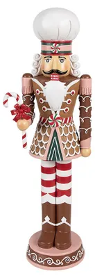 Produktbild von Clayre & Eef Dekorationsfigur Nussknacker 15x12x46 cm Braun Kunststoff