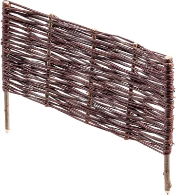 Produktbild von KADAX Palisade aus Weide "Holme", natürlicher Weidenzaun, 40 cm, 1 Stück