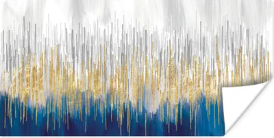 Produktbild von MuchoWow® Poster Abstrakt - Gemälde - Öl 150x75 cm - ohne Rahmen