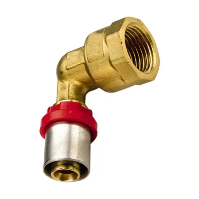 Produktbild von Pipetec Press-Übergangswinkel von Alu-Verbundrohr 20 x 2mm auf 1/2" Innengewinde : 20 x 2 mm - 1/2 Zoll Größe: 20 x 2 mm - 1/2 Zoll