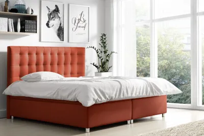 Produktbild von Boxspringbett BENNA , Pocket Matraze Topper , 160 x 200 cm , ( Orange - Endo 7710 )