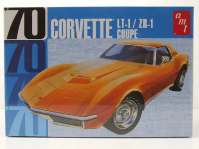 Produktbild von Chevrolet Corvette Coupe 1970 Kunststoffbausatz Modellauto 1:25 AMT