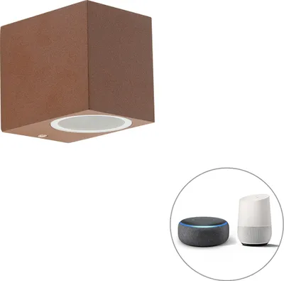 Produktbild von Smarte Wandleuchte rostBraun IP44 inkl  WLAN GU10 Baleno