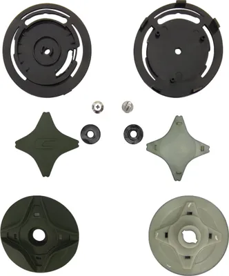 Produktbild von Matte grünes Visierbefestigungsset für CGM 169 ILLI Jet-Helm