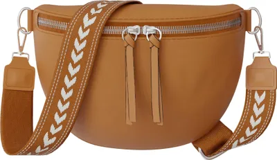 Produktbild von Damen Crossbody Umhänge Hand Tasche Echt  30618 Brown