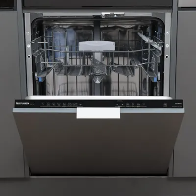 Produktbild von Telefunken Geschirrspüler vollintegriert | Einbauspülmaschine 60 cm | 12 Gedecke | 9 Programme | AquaStop | G-EV-6014-C