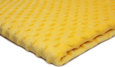 Obrázok produktu pre Minkee Dots Nubs, Dimples Dots Pletenina žltá 50 x 155 cm