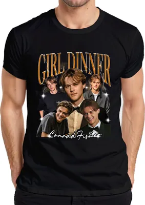 Zdjęcie produktu dla Koszulka męska Girl Dinner Conrad Fischer The Summer I Turned Pretty 90s Bootleg, czarny, L