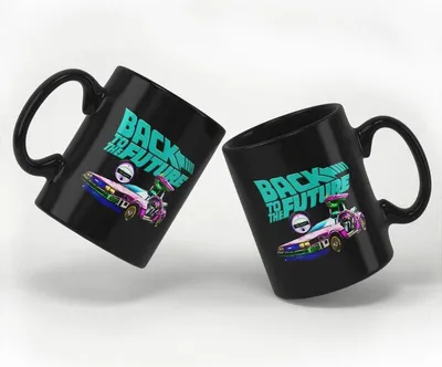 Produktbild von Zurück in die Zukunft Tasse  Delorean schwarz Standard
