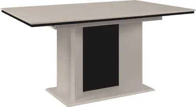 Produktbild von finori Novara 80A Auszugstisch, sand / schwarz Maß: B x H x T ca. 160-200 x 76 x 90