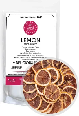 Produktbild von Zitronenscheiben getrocknete essbare 1kg für Tee Dekoration getrocknete Früchte