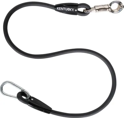 Produktbild von Kentucky Horsewear Hängerstrick & Anbindeplatzstrick Silikon Schwarz