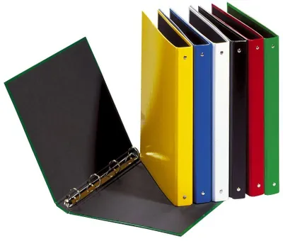 Produktbild von Pagna® 20605-03 Ringbuch Basic Colours - A4, 4-Ring, Ring-Ø 25mm, rot