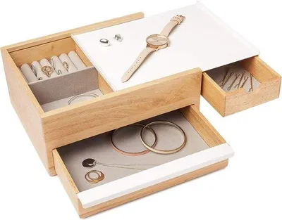 Produktbild von Famanu Schmuckständer - Schmuckbox mit mehreren Fächern