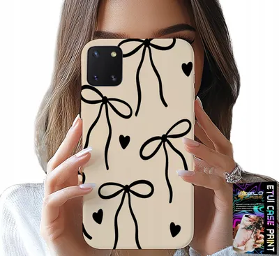 Image de Étui Pour Samsung Galaxy A81 - Beige Bow Ribbon Fashion Designs