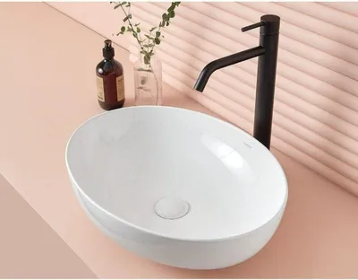 Produktbild von Waschbecken Aufsatz oval aus Keramik PARMA