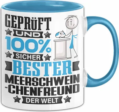 Produktbild von Meerschweinchenfreund Geschenk Lustiger Spruch für Meerschweinchenfreund Geschenkidee Bester Meerschweinchenfreund Der Welt (Blau)