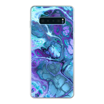 Produktbild von MuchoWow® Handyhülle Schutzhülle Hülle für Samsung Galaxy S10 Lite Kunst - Golf - Blau - Psychedelisch Silikon Softcase Handy Hülle - Schutz