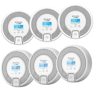 Produktbild von X-Sense CO03D Autarker Kohlenmonoxid CO-Melder (6er-Set)