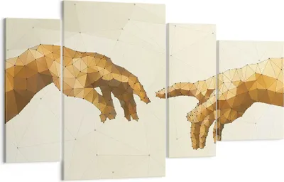 Produktbild von Bild auf Leinwand - Leinwandbild - Abstraktion modern - 120x70cm - Wand Bild - Wanddeko - Leinwanddruck - Bilder - Kunstdruck - Wanddekoration - Leinwand bilder - Wandkunst - DL120x70-3713