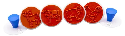 Produktbild von Eduplay Stempelset Bauernhoftiere - Kinder Stempel Spielzeug Set