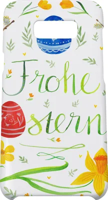 Produktbild von Mr. & Mrs. Panda Samsung Galaxy S8 plus Handyhülle  Ostern Frohe Ostern - Weiß - Geschenk, Handy Case, Ostergrüße, Osterei, Bemalte Ostereier, Osterblume, Hülle, Cover