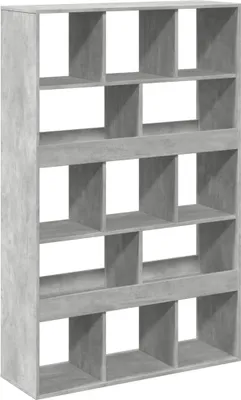 Obrázek produktu pro vidaXL Knihovna betonová šedá 100x33x156,5 cm materiál na bázi dřeva