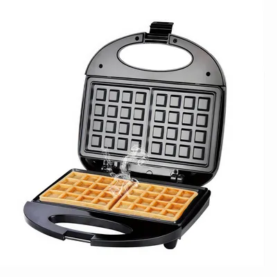 Produktbild von Doppel Waffeleisen,Waffeleisen Belgische Waffel,750W, für 2 rechteckige Waffeln,Antihaftbeschichtet,Automatische Temperatur